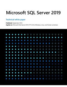 Mehr über den Artikel erfahren Microsoft SQL Server 2019