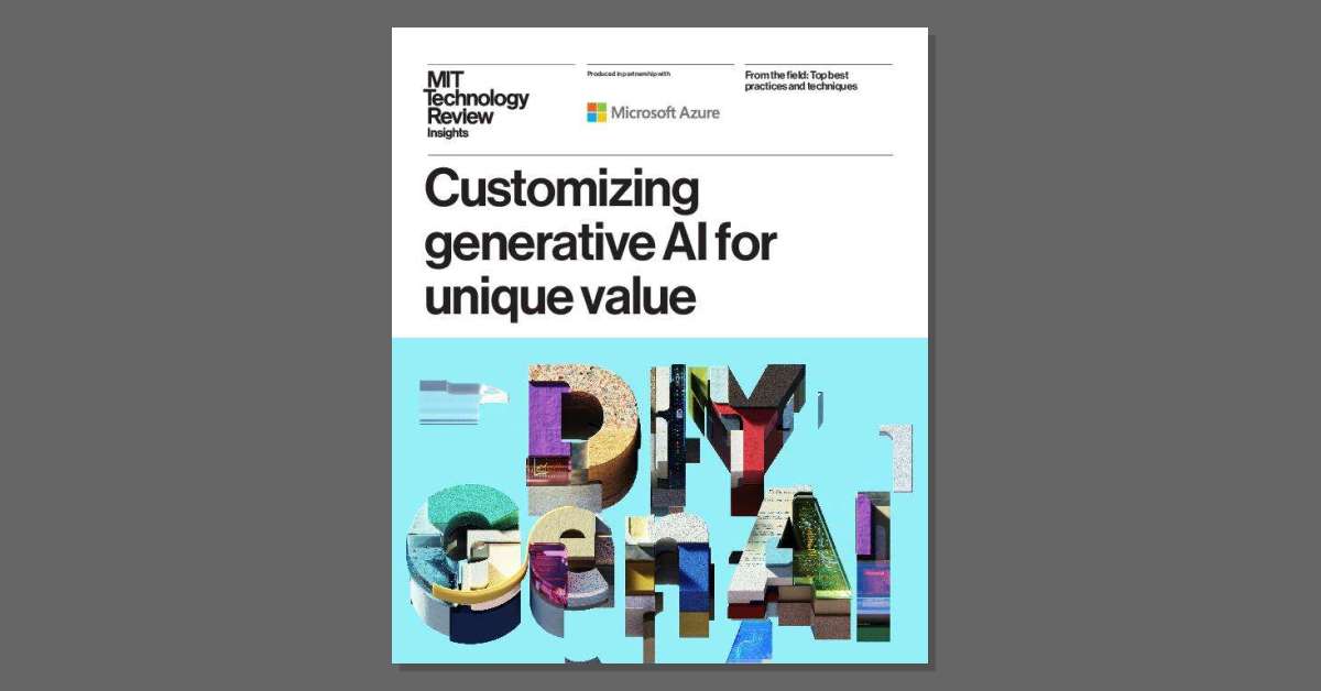Du betrachtest gerade Customizing generative AI for unique value